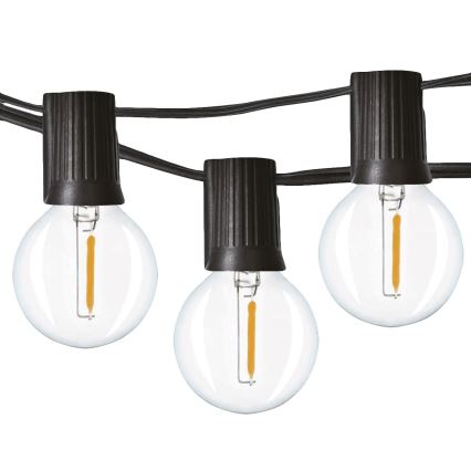 Brilagi - LED-ulkokäyttöinen koristevalosarja GIRLANDA 25xE12/0,8W/230V 20m IP44 kylmä valkoinen