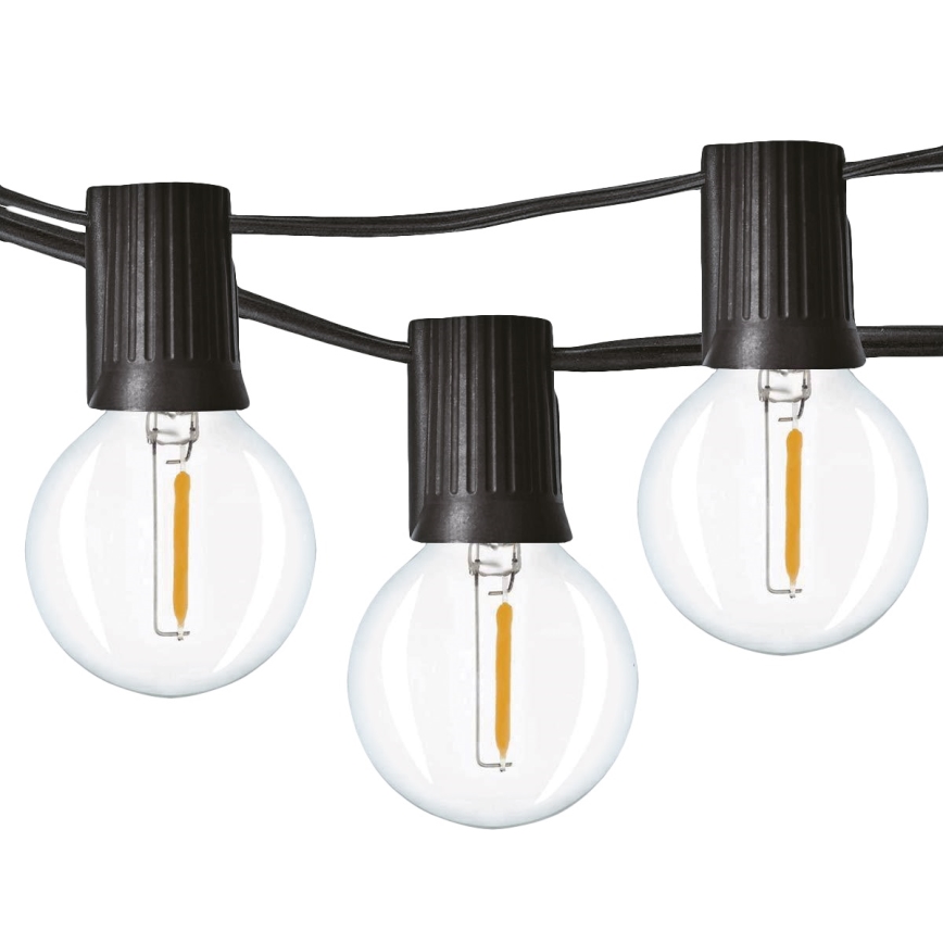 Brilagi - LED-ulkokäyttöinen koristevalosarja GIRLANDA 25xE12/0,8W/230V 20m IP44 kylmä valkoinen