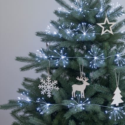 Brilagi - LED-ulkoketju 150xLED 5m IP44 kylmä valkoinen ilotulitus