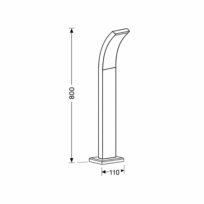 Brilagi - LED-ulkolamppu ARCELO LED/9W/230V 50 cm IP44