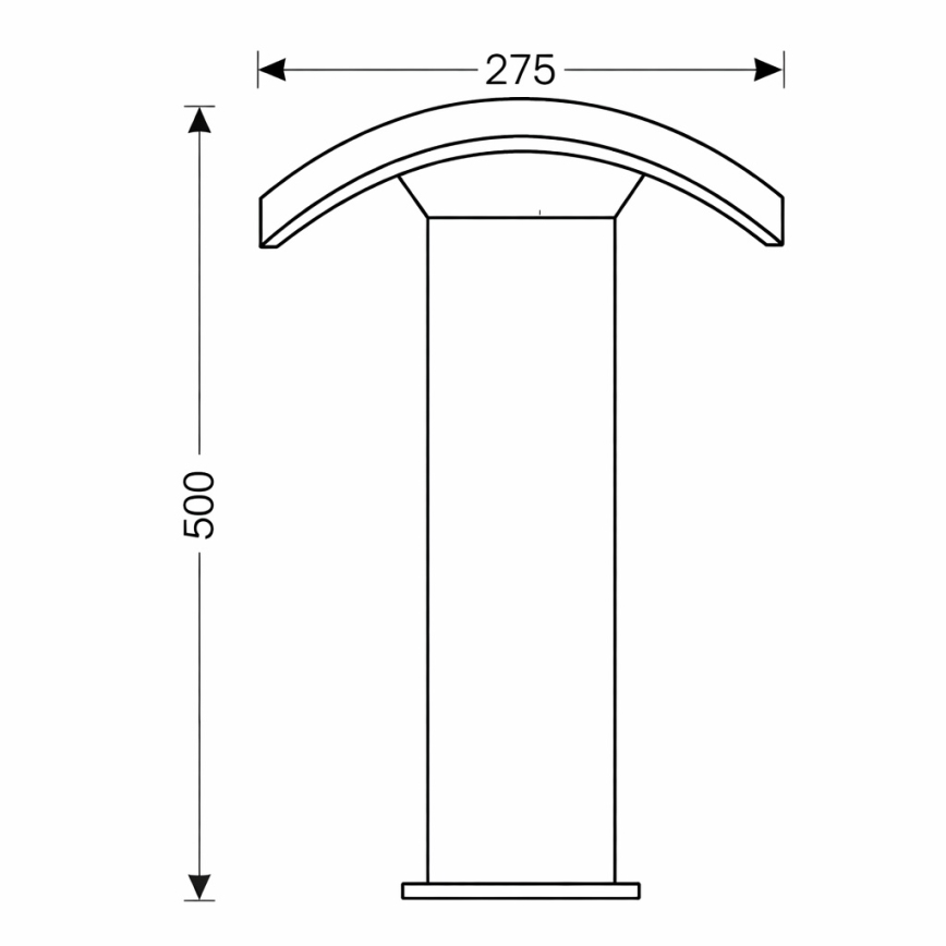 Brilagi - LED-ulkolamppu ARCELO LED/9W/230V 50 cm IP54