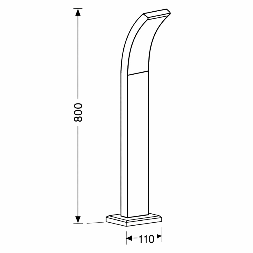 Brilagi - LED-ulkolamppu ARCELO LED/9W/230V 80 cm IP44