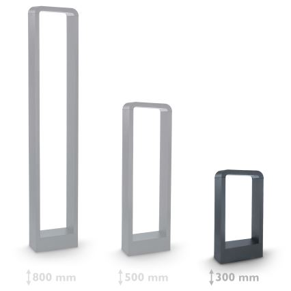 Brilagi - LED-ulkolamppu BARI LED/7W/230V 3000/4000/6000K antrasiitti IP54 30 cm