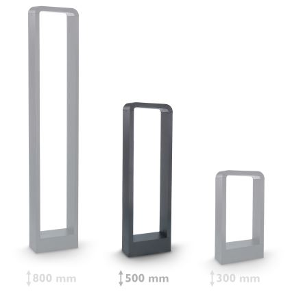 Brilagi - LED-ulkolamppu BARI LED/7W/230V 3000/4000/6000K antrasiitti IP54 50 cm