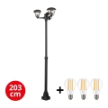 BRILAGI -  LED-ulkolamppu LUNA 3xE27/60W/230V IP44