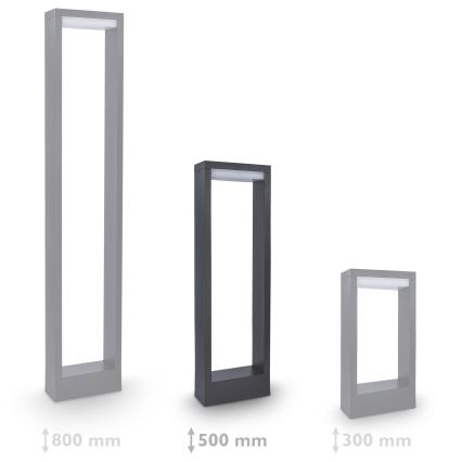 Brilagi - LED-ulkolamppu RAGUSA LED/7W/230V 3000/4000/6000K antrasiitti IP54 50 cm