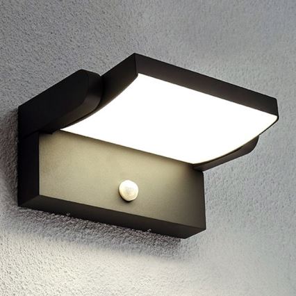 BRILAGI - LED Ulkoseinävalaisin liiketunnistimella ja hämäräkytkimellä ANKLE LED/12W/230V IP65 musta