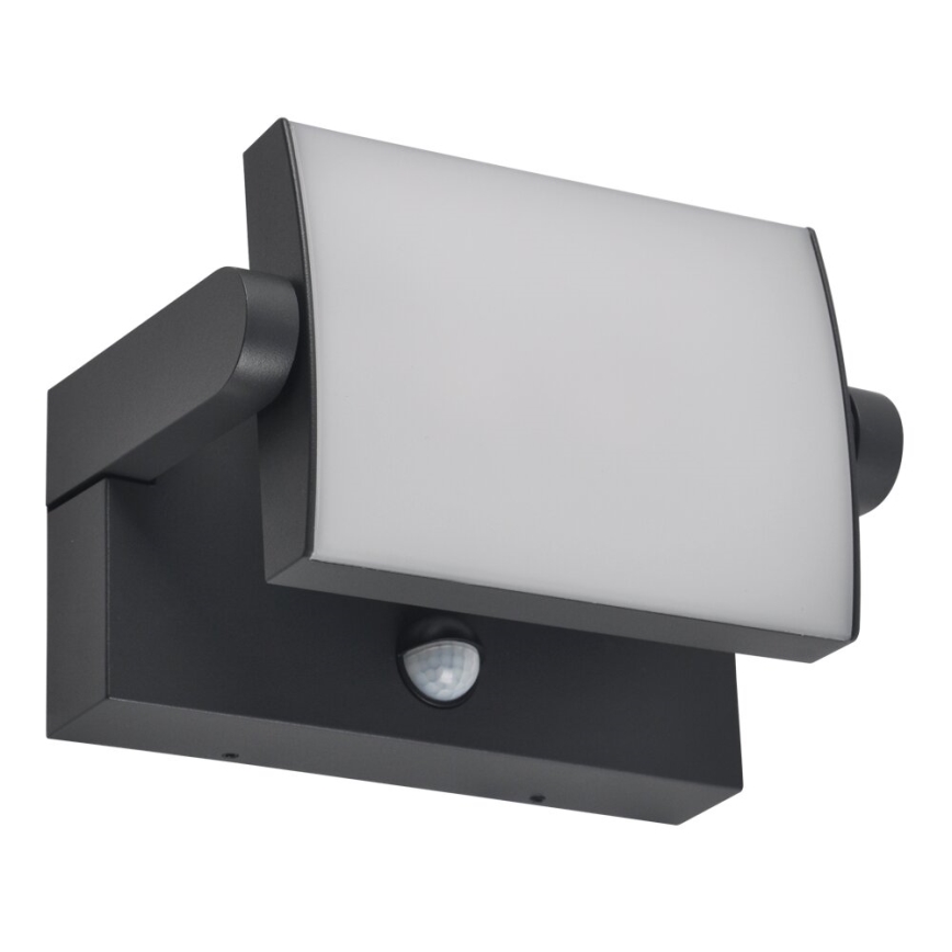 BRILAGI - LED Ulkoseinävalaisin liiketunnistimella ja hämäräkytkimellä ANKLE LED/12W/230V IP65 musta