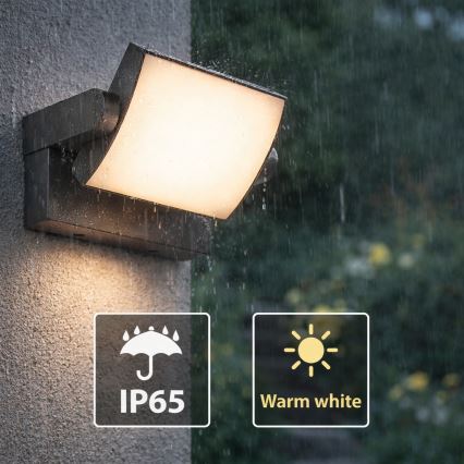 Brilagi - LED-ulkoseinävalaisin ANKLE LED/18W/230V 3000K IP65 antrasiitti