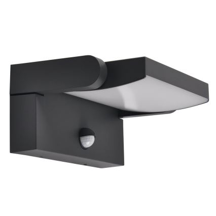 Brilagi - LED-ulkovaloseinävalaisin anturilla ANKLE LED/18W/230V 3000K IP65 antrasiitti