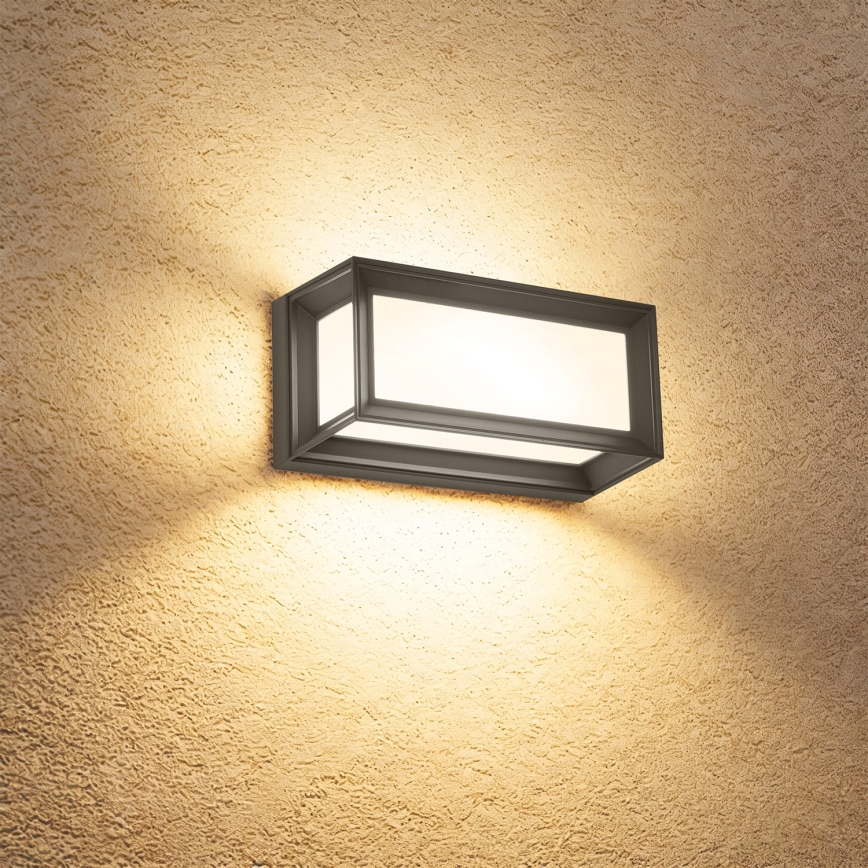 Brilagi - LED-ulkoseinävalaisin tunnistimella PARKER LED/12W/230V antrasiitti IP44