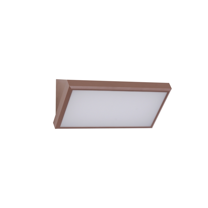 Brilagi - LED-ulkoseinävalaisin liiketunnistimella TRIANGLE LED/20W/230V ruskea IP65