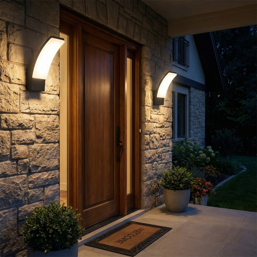 BRILAGI - LED ulkoseinävalaisin ARCELO LED/12W/230V IP65 musta