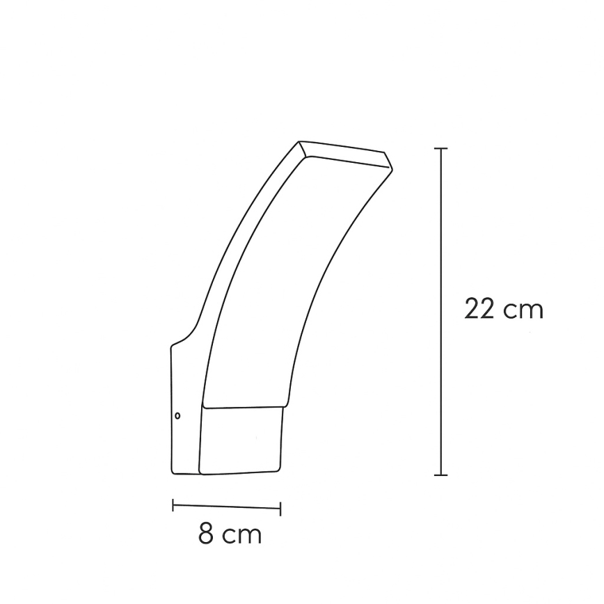 Brilagi - LED-ulkoseinävalaisin ARCELO LED/9W/230V IP44