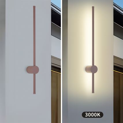 Brilagi - LED-ulkovalaisin AURA LED/12W/230V 3000K IP54 65 cm ruskea CRI 90