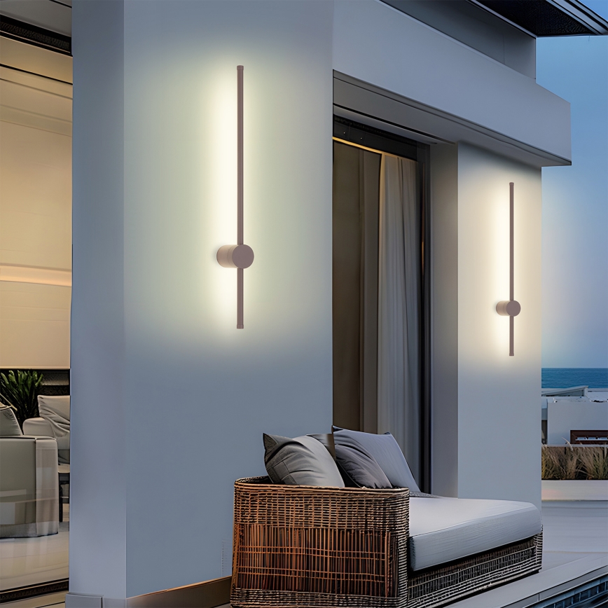 Brilagi - LED-ulkovalaisin AURA LED/12W/230V 3000K IP54 65 cm ruskea CRI 90