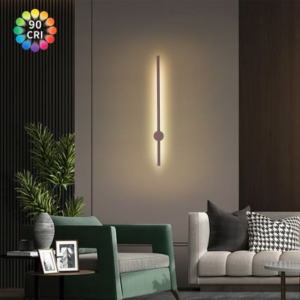Brilagi - LED-ulkovalaisin AURA LED/12W/230V 3000K IP54 65 cm ruskea CRI 90
