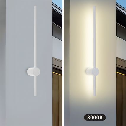 Brilagi - AURA LED-ulkoseinävalaisin LED/12W/230V 3000K IP54 65 cm valkoinen CRI 90
