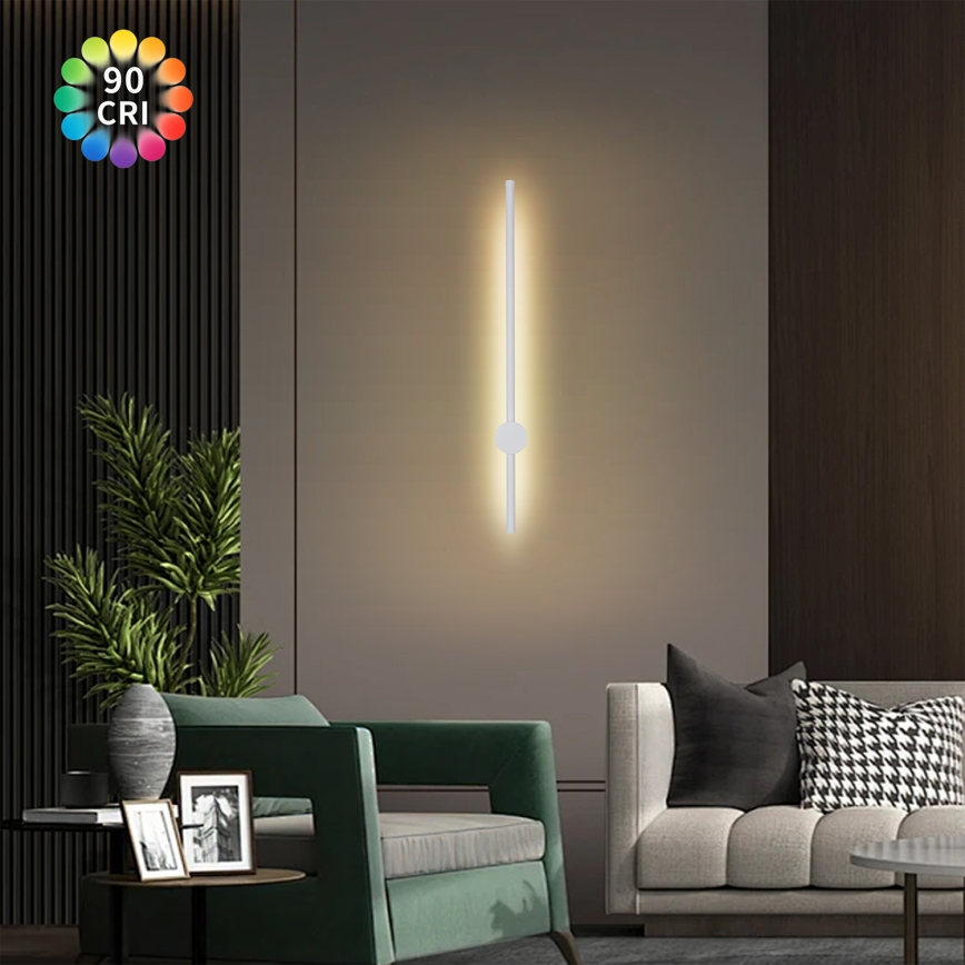 Brilagi - AURA LED-ulkoseinävalaisin LED/12W/230V 3000K IP54 65 cm valkoinen CRI 90