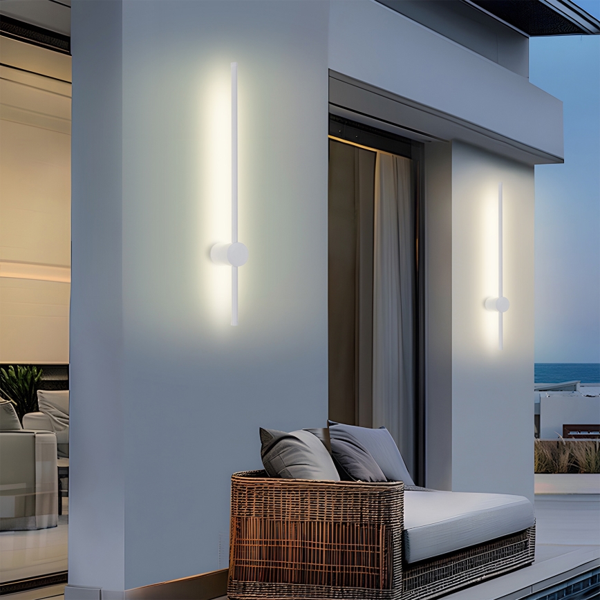 Brilagi - AURA LED-ulkoseinävalaisin LED/12W/230V 3000K IP54 65 cm valkoinen CRI 90