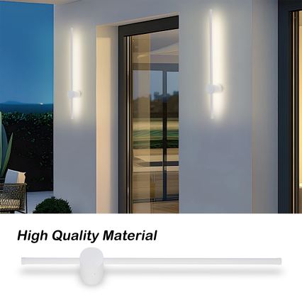 Brilagi - AURA LED-ulkoseinävalaisin LED/12W/230V 3000K IP54 65 cm valkoinen CRI 90