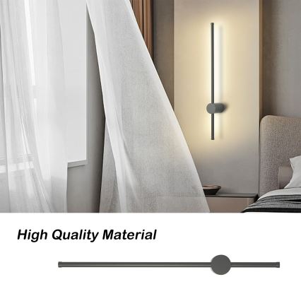 Brilagi - AURA LED-ulkoseinävalaisin LED/12W/230V 3000K IP54 65 cm antrasiitti CRI 90