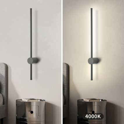 Brilagi - AURA LED-ulkoseinävalaisin 12W/230V 4000K IP54 65 cm antrasiitti CRI 90