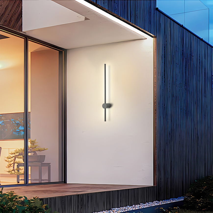 Brilagi - AURA LED-ulkoseinävalaisin 12W/230V 4000K IP54 65 cm antrasiitti CRI 90