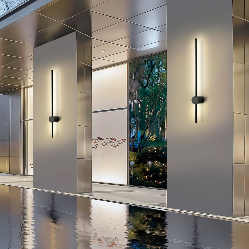 Brilagi - AURA LED-ulkovalaisin 12W/230V 4000K IP54 65 cm musta CRI 90