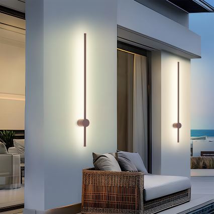 Brilagi - AURA LED-ulkovalaisin, 20 W, 230 V, 3000 K, IP54, 97 cm, ruskea, CRI 90