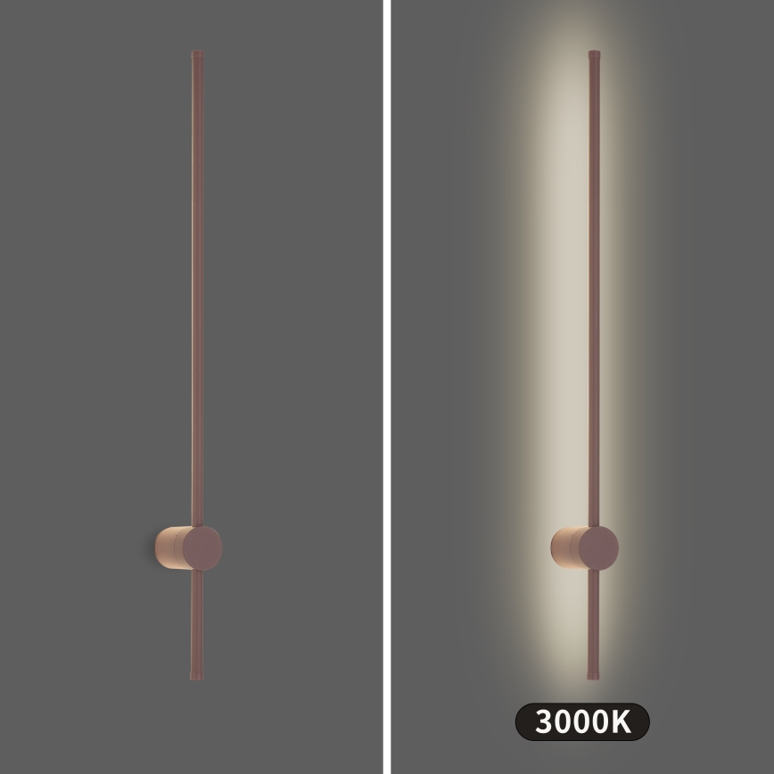 Brilagi - AURA LED-ulkovalaisin, 20 W, 230 V, 3000 K, IP54, 97 cm, ruskea, CRI 90