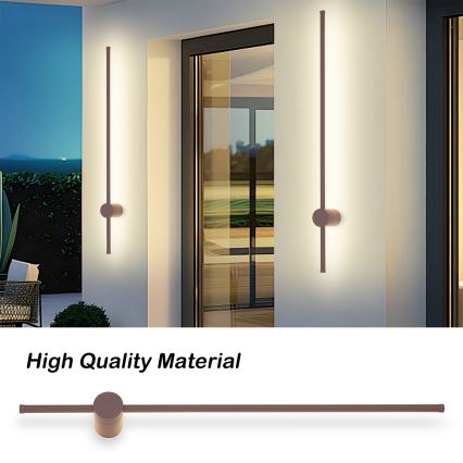 Brilagi - AURA LED-ulkovalaisin, 20 W, 230 V, 3000 K, IP54, 97 cm, ruskea, CRI 90