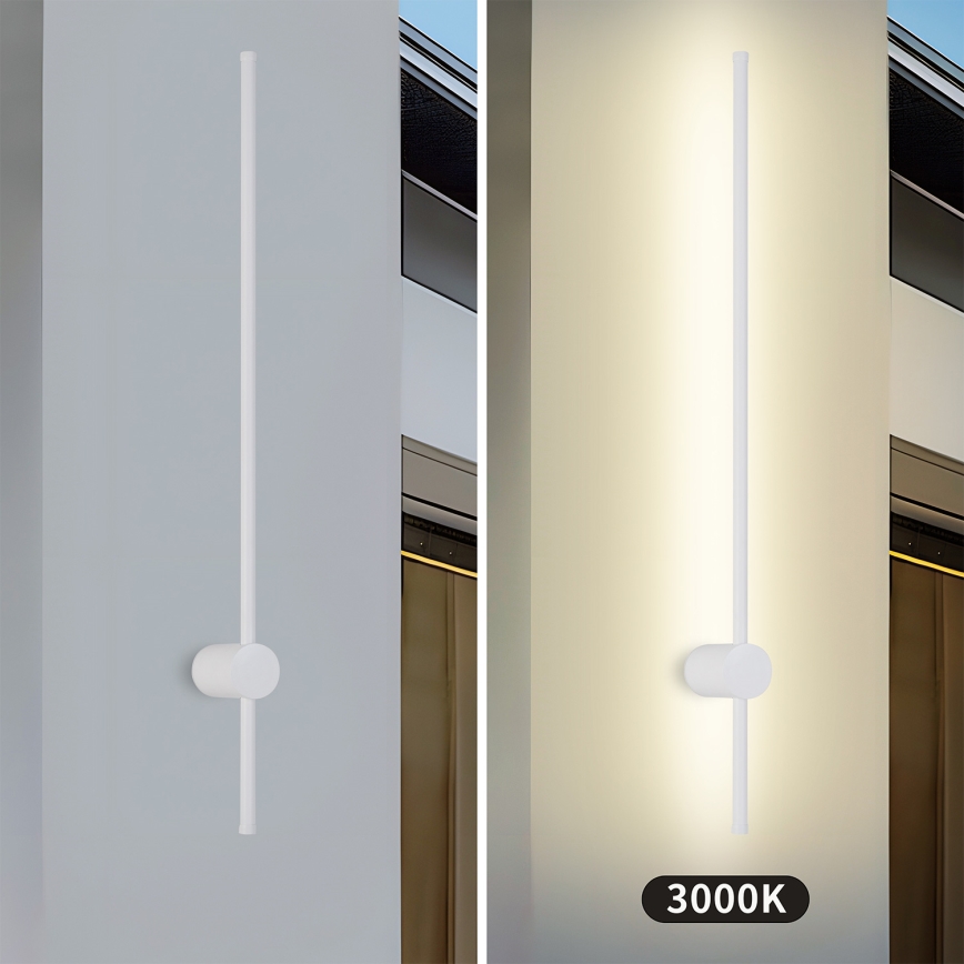 Brilagi - LED-ulkoseinävalaisin AURA, 20 W, 230 V, 3000 K, IP54, 97 cm, valkoinen, CRI 90