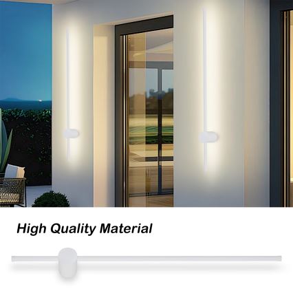 Brilagi - LED-ulkoseinävalaisin AURA, 20 W, 230 V, 3000 K, IP54, 97 cm, valkoinen, CRI 90