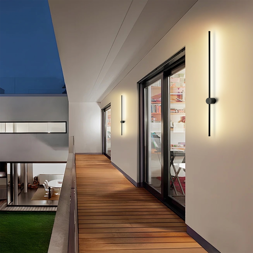 Brilagi - LED-ulkovalaisin AURA LED/20W/230V 3000K IP54 97 cm musta CRI 90