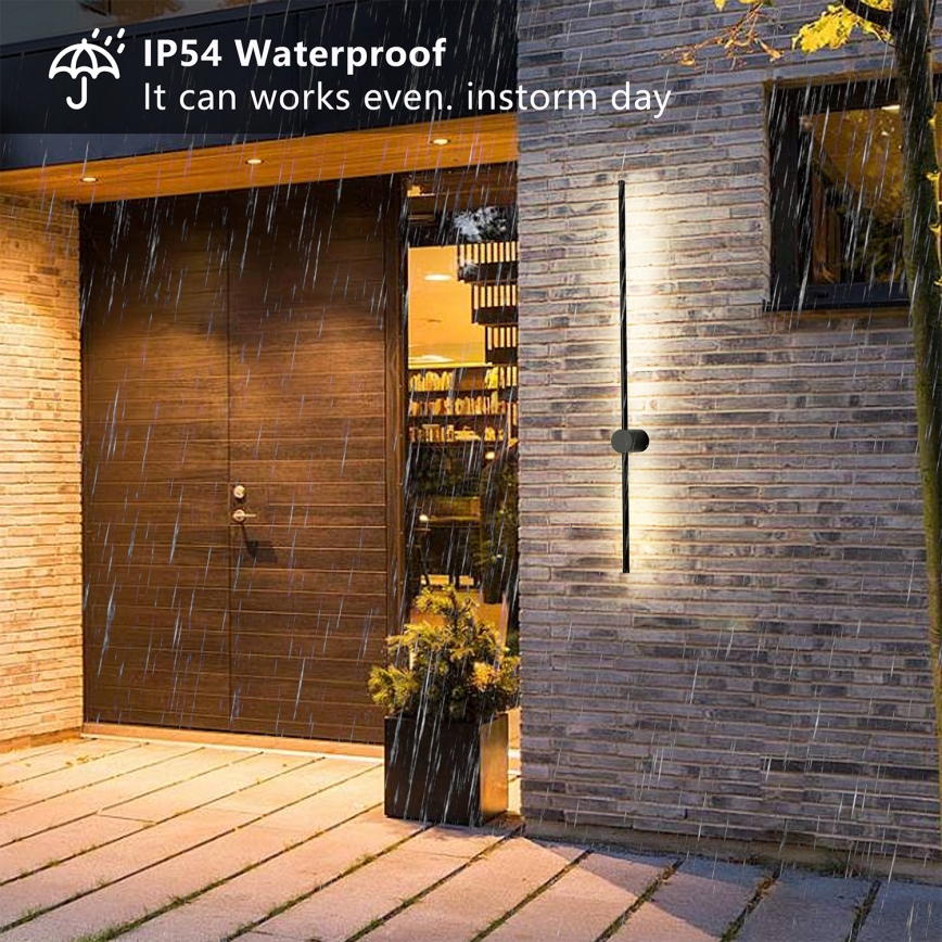 Brilagi - LED-ulkovalaisin AURA LED/20W/230V 3000K IP54 97 cm musta CRI 90