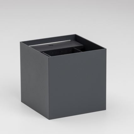 Brilagi - LED-ulkoseinävalaisin CUBE LED/6W/230V antrasiitti IP54