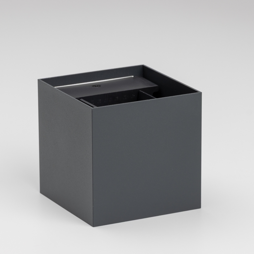 Brilagi - LED-ulkoseinävalaisin CUBE LED/6W/230V antrasiitti IP54
