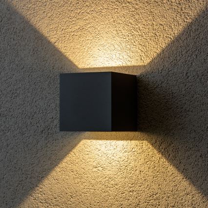Brilagi - LED-ulkoseinävalaisin CUBE LED/6W/230V antrasiitti IP54