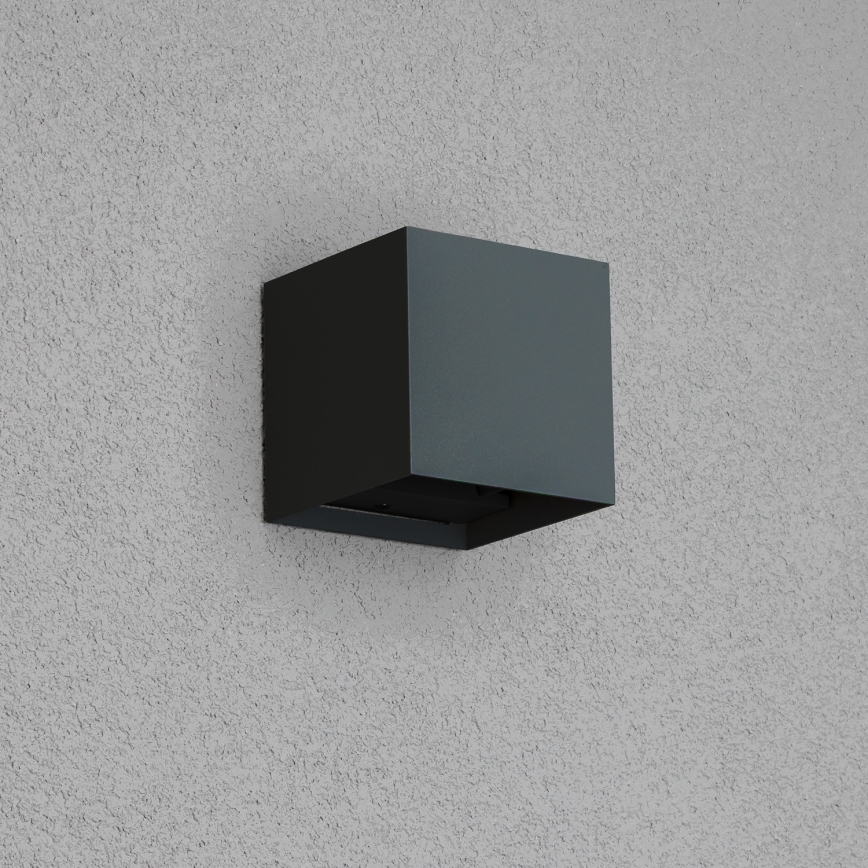 Brilagi - LED-ulkoseinävalaisin CUBE LED/6W/230V antrasiitti IP54