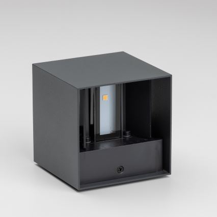 Brilagi - LED-ulkoseinävalaisin CUBE LED/6W/230V antrasiitti IP54