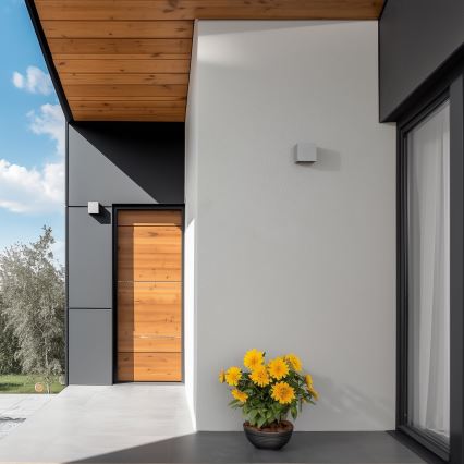 Brilagi - LED-ulkoseinävalaisin CUBE LED/6W/230V harmaa IP54