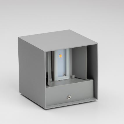 Brilagi - LED-ulkoseinävalaisin CUBE LED/6W/230V harmaa IP54