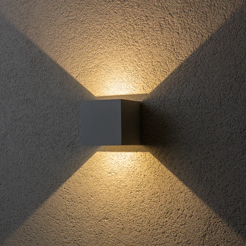 Brilagi - LED-ulkoseinävalaisin CUBE LED/6W/230V harmaa IP54