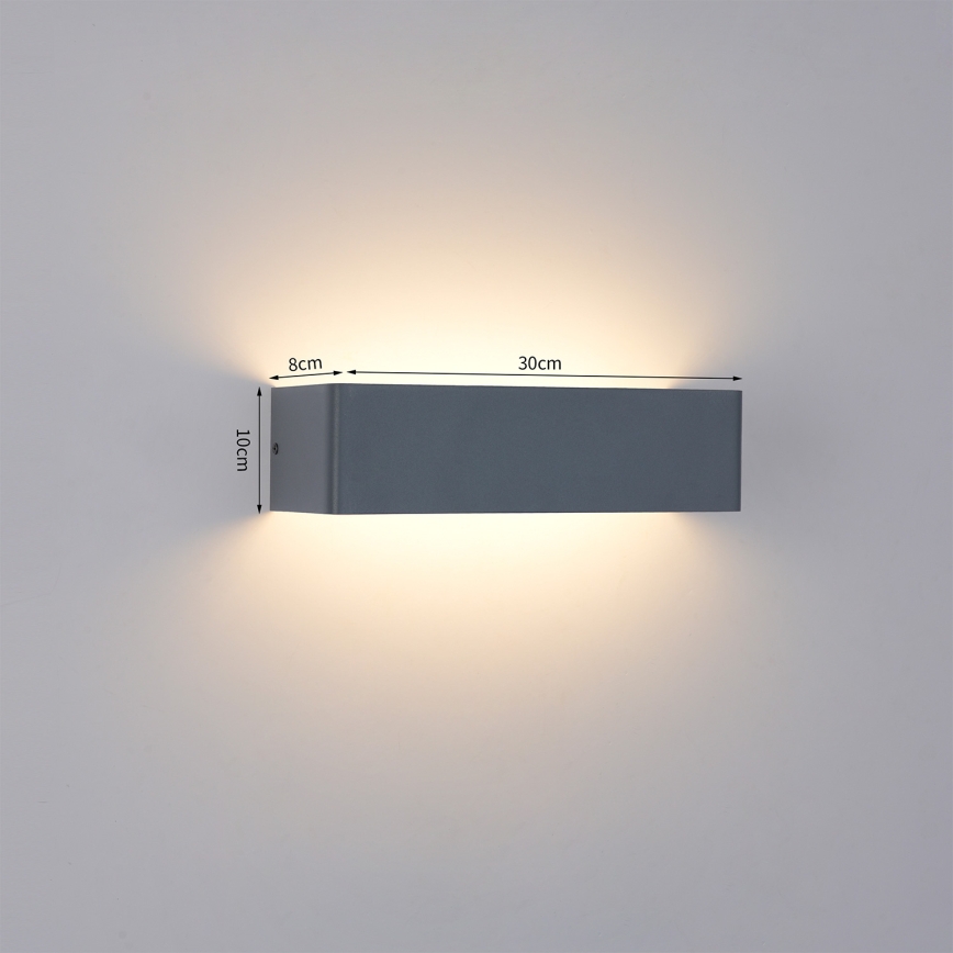 BRILAGI - LED-ulkoseinävalaisin DONNANI LED/12W/230V 30 cm antrasiitti IP44