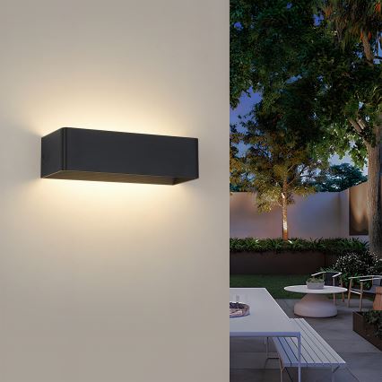 Brilagi - LED ulkoseinävalaisin DONNANI LED/12W/230V musta IP44