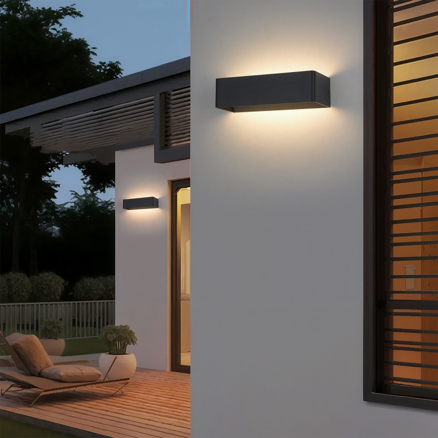 Brilagi - LED ulkoseinävalaisin DONNANI LED/12W/230V musta IP44