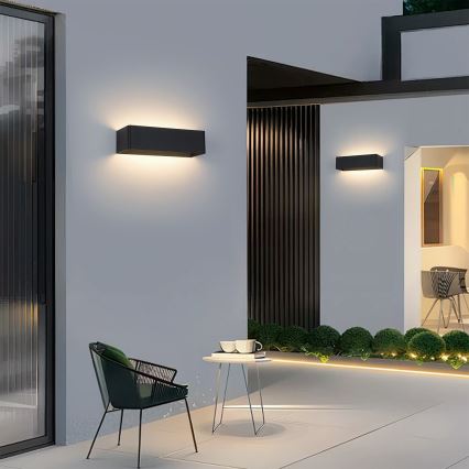 Brilagi - LED ulkoseinävalaisin DONNANI LED/12W/230V musta IP44