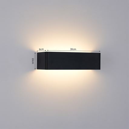 Brilagi - LED ulkoseinävalaisin DONNANI LED/12W/230V musta IP44
