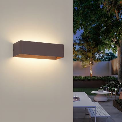 Brilagi - LED-ulkoseinävalaisin DONNANI LED/12W/230V ruskea IP44